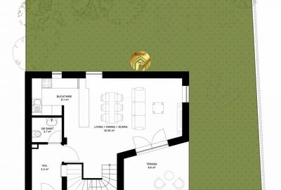 Duplex cu 4 camere cu Canalizare în Otopeni - 7