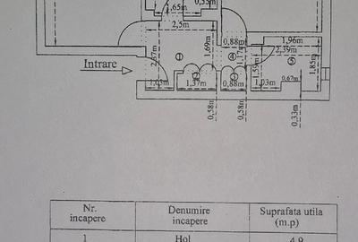 Apartament cu 2 camere decomandat în Central
