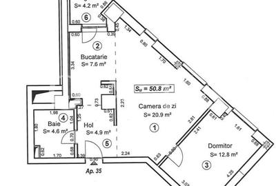 Apartament cu 2 camere semidecomandat, mobilat în Circumvalațiunii - 23