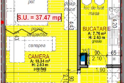 Apartament de 1 camere, se preda finisat, cu CF in februarie  ! - 2