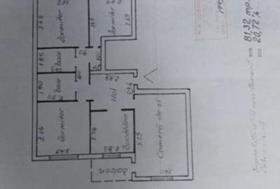Apartament cu 4 camere decomandat în Cug