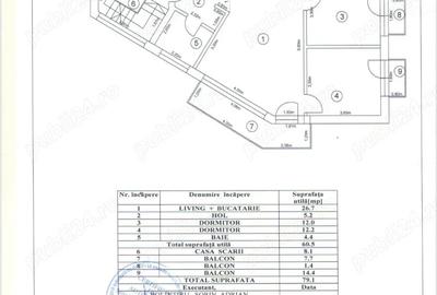 Casă cu 3 camere în Central - 1
