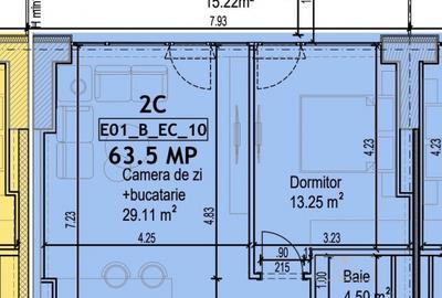 Apartament cu 2 camere semidecomandat în Tei - 6
