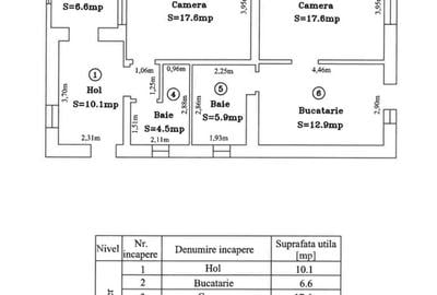 Apartament cu 3 camere decomandat, mobilat în Lipovei - 2