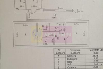 Apartament cu 3 camere semidecomandat, mobilat în Haliu - 3