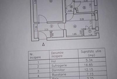 Apartament cu 2 camere semidecomandat în Gării