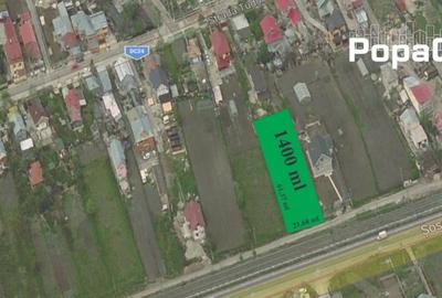 Otopeni langa linia de centura teren intravilan 1400 mp, deschidere 22 ml