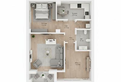 Apartament cu 3 camere decomandat în Nicolina - 6