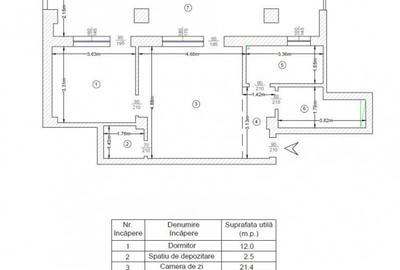Apartament cu 2 camere decomandat în Popas Păcurari - 8