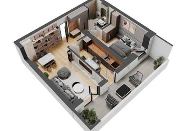 Apartament cu 2 camere decomandat în Pipera - 9