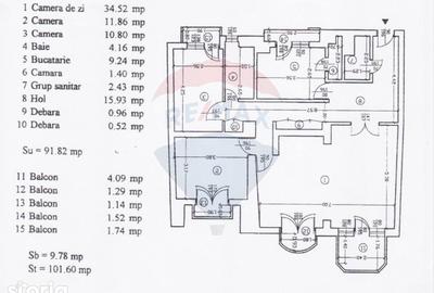 Apartament cu 4 camere decomandat în Decebal - 12