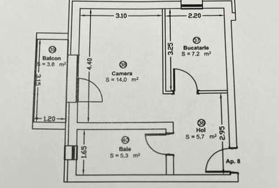 Garsonieră decomandată în Giroc - 4
