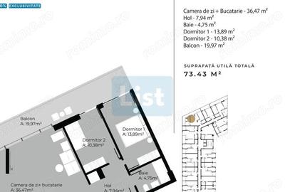 Apartament cu 3 camere semidecomandat în Sopor - 1