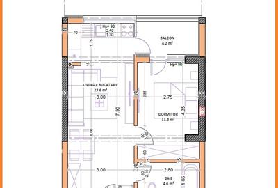 Studio Modern 45mp ~ Bloc Nou ~ Zona linistita ~ Parc ~ Metrou M2 - 2