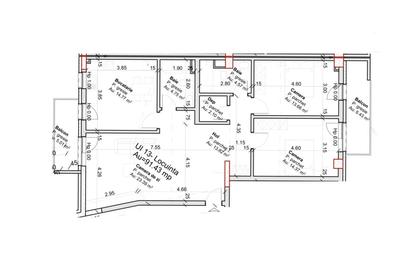 Apartament 3 camere, 91.43 mp + 2 balcoane, strada Oasului - 4