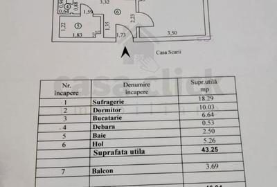 Apartament cu 2 camere în Faleză
