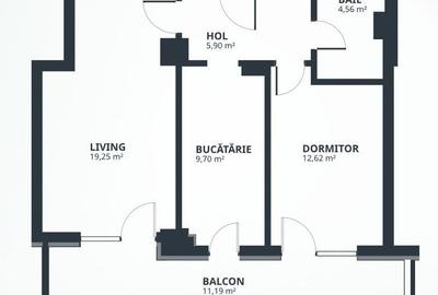 Apartament cu 2 camere decomandat în Tătărași - 1