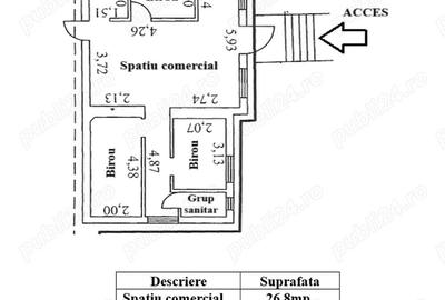 Spatiu de inchiriat in Galati, Zona Centrala, langa Consiliul Judetean - 1