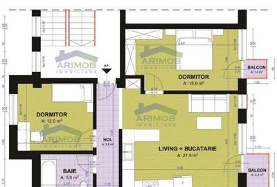Apartament cu 3 camere în Central - 16