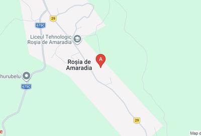 Teren extravilan de 4878 mp, în Roșia de Amaradia