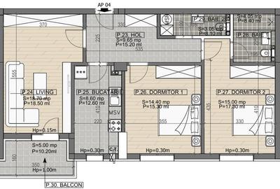 Apartament cu 3 camere decomandat în Berceni
