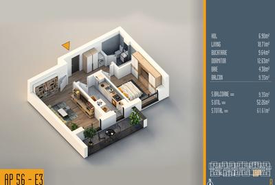 Neofort 84 - Oferta LIMITATA - Apartament modern decomandat - bucatarie inchisa - 8