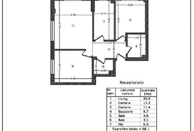 Apartament 3 Camere Decomandat Toate Utilitatile - 9