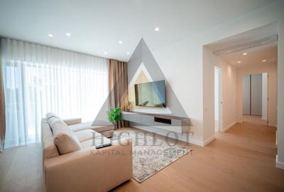Apartament cu 3 camere semidecomandat, mobilat în Barbu Văcărescu