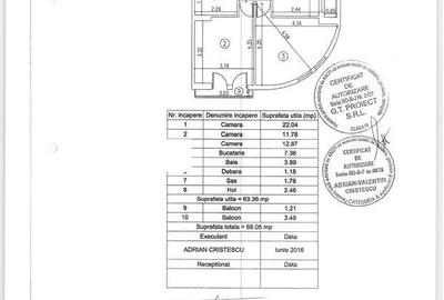 Apartament cu 3 camere semidecomandat, mobilat în Iancului - 1