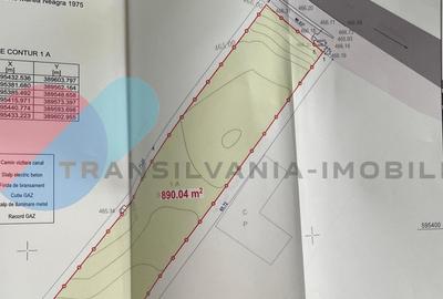 Teren 890mp construibil la intrare in Chinteni