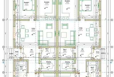 Casa duplex parter Giroc , 445mp teren fiecare jumatate , 114 mp utili - 4