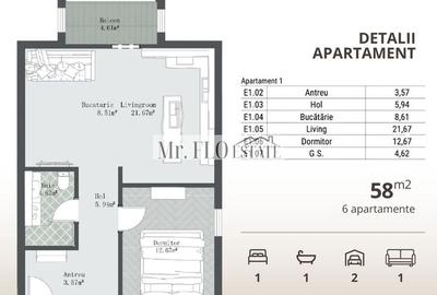 Apartament cu 2 Camere Mosnita Noua - Direct proprietar - 2