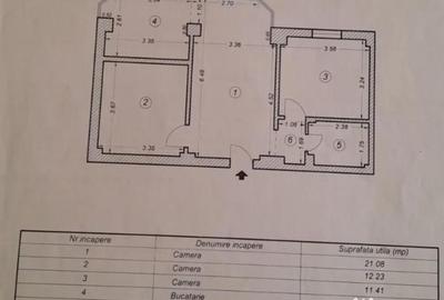 Apartament cu 2 camere decomandat în Tomis II