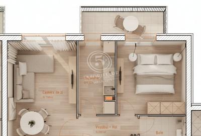 Apartament cu 2 camere decomandat în Ștefăneștii de Jos - 6