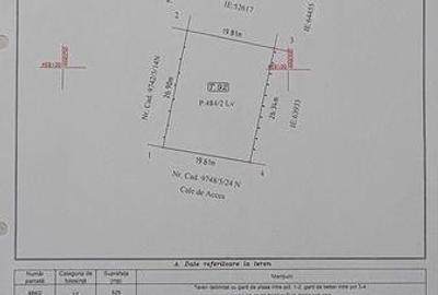 Teren de 525 mp, în Vest