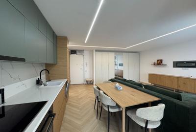 Apartament cu 2 camere semidecomandat, mobilat în Pipera