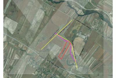 Teren intravilan 10,5 ha cu deschidere la drum, langa Auto - 2