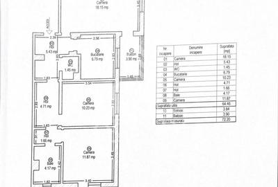 Apartament cu 3 camere, 2 bai, 2 balcoane, decomandat, zona Freidorf - 2