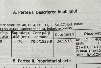 Apartament cu 3 camere decomandat în Sântandrei