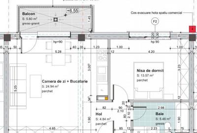 Ansamblu NOU! Apartament 48,8 mp, 2 camere, deco, balcon 5,6 - 11