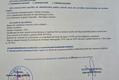 Teren construcții, vedere frontala la mare și Certificat Urbanism - Eforie - 8