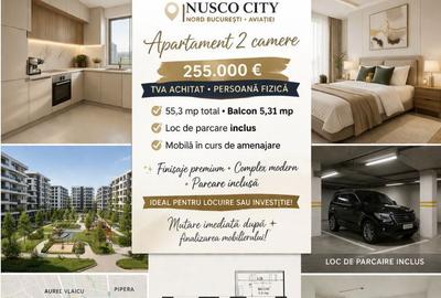 Apartament cu 2 camere, mobilat în Nord - 2