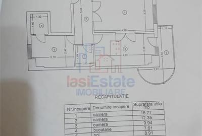Apartament cu 3 camere decomandat în Gară