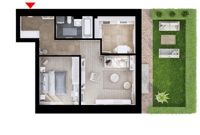 Studio Dublu cu gradina | Tip 2A | HILS Republica - 7