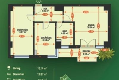 Apartament cu 2 camere decomandat în Tătărași - 4