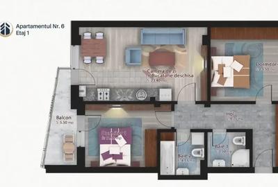 Apartament cu 3 camere decomandat în Ștefan cel Mare - 8