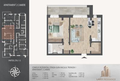 AP. 2CAM. PROIECT PREMIUM - 7 MIN METROU N TECLU / COMISION 0%! - 2