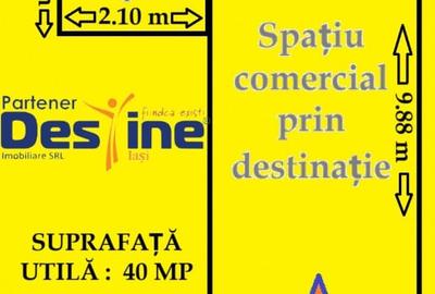 Pietonal Ștefan cel Mare – spatiu comercial 40 mp, utilat cu AC, grup sanitar - 3