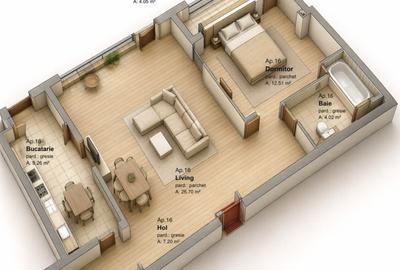 Apartament cu 2 camere semidecomandat în Păcurari - 2