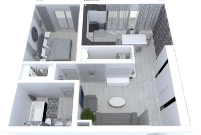 Apartament nou cu 2 camere de vanzare in Complexul Brubus -Santandrei - 6